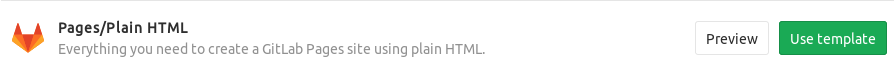 Plain HTML Template